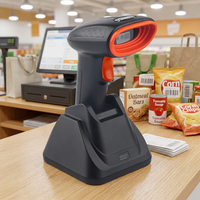 Lecteur de codes-barres mains libres TAD20BG avec base, lecteur de codes-barres 2D sans fil BT, scanner de codes QR pour la vente au détail, l'entrepôt et la logistique