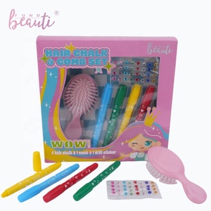 Ensemble de craies pour cheveux en plastique sûr et non toxique Craies pour cheveux lavables pour jeu de filles Jouets de beauté et de mode pour enfants - Product Image 2