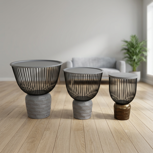 Ornement de table en fer forgé artisanal Sonnet Decor pour la décoration de Noël à la maison - Pièce d'appoint élégante - Product Image 1