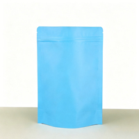 Sachet refermable personnalisé en aluminium réutilisable avec fermeture éclair, pochette verticale pour thé, aliments pour bébés, collations et céréales diverses, emballage scellé