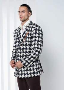 Último diseñador Oficina Vestido Blazer Ajuste regular Tallas grandes Opciones Un solo pecho Dos botones Manga Traje Muesca Solapa Impermeable - Product Image 4