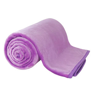 Nuovo arrivo Ultra morbido lussuoso tinta unita elegante viola lavorato a maglia quattro stagioni per la casa coperta in pile di flanella per divano <span class=keywords><strong>letto</strong></span> - Product Image 1