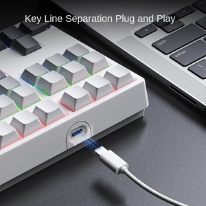 Mechanische Tastatur mit 34 Tasten, Hintergrundbeleuchtung, für Laptop, Desktop-<span class=keywords><strong>Computer</strong></span>, extern, Finanzbüro, blaue Achse, gemischtes Licht - Product Image 2