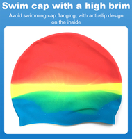 Usine personnaliser dessin animé bonnet de bain prix de gros 100% bonnets de bain en silicone fabriqués en Chine bonnet de bain professionnel