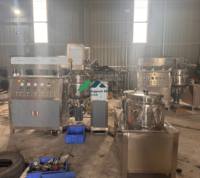 Reaktor Batch Pengaduk Emulsi Vakum dengan Pengontrol Suhu, Homogenizer Geser Tinggi, dan Penutup Pengangkat Hidrolik