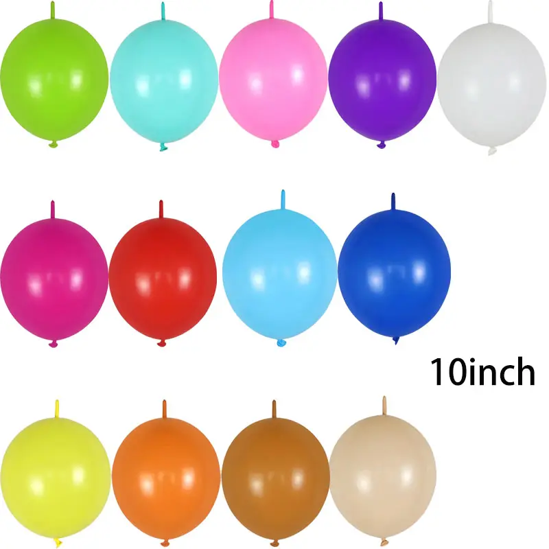 Оптовая продажа 10 дюймов Таиланд ссылка хвост воздушных шаров из латекса, Qualatex соединять воздушный шар для свадебной вечеринки и дня рождения, для украшения длинные воздушные шары