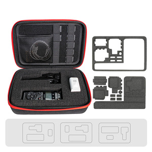 Étui EVA avec insert en mousse DIY pour enregistreurs musicaux portables ZOOM H1, H2N, H5, <span class=keywords><strong>H4N</strong></span>, H6, F8, Q8, chargeur, adaptateur de trépied pour microphone, accessoire - Product Image 2