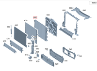 Nouveau Radiateur de Voiture Pièces Détachées Auto OEM 0995006901 Radiateur Soudé à l'Aluminium avec Cuves en Plastique pour Mercedes-Benz W213 W253