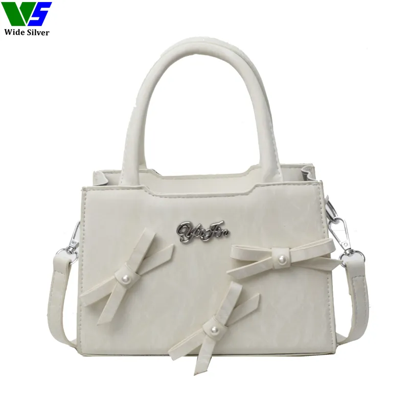 Wide Silver Free Shipping China Wholesale Latest Design Ladies Fashion Unique Handbag 2024