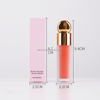 Blush Crémeux Luxe Hautement Pigmenté pour le Visage, Longue Tenue, Illuminateur, Marque Privée, Végétalien, Blush Liquide Soyeux
