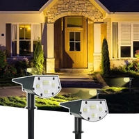 20 Lampes Solaires LED pour Jardin, Étanches IP65, pour Allées Extérieures, Aménagements Paysagers, en ABS, 6000K, pour Patio et Routes