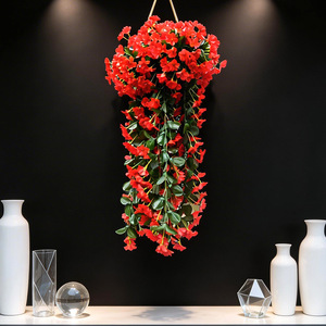Brocade Flower Artificial Violet <b>Wall</b> Hanging Silk Flowers <b>Large</b> Bouquet Wedding <b>Decorations</b> - Product Image 2