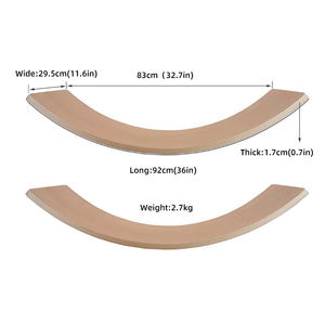 Tabla de Equilibrio de Madera Natural, Juguete para Niños, Balancín para Bebés, Placa Flexible, Ejercicio <span class=keywords><strong>Integral</strong></span> de Fitness, Entrenamiento Cardiovascular para Piernas - Product Image 5