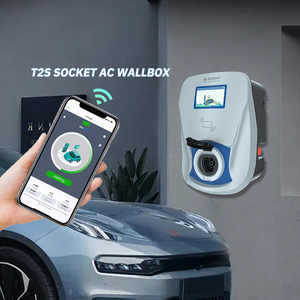 Chargeur EV AC <span class=keywords><strong>WallBox</strong></span> <span class=keywords><strong>7kW</strong></span> 2025 avec prise femelle <span class=keywords><strong>Type</strong></span> <span class=keywords><strong>2</strong></span>, câble de 5m, certifié CE, état neuf, station de charge EV à équilibrage de charge - Product Image 4