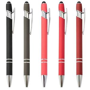 Durable Metal Ballpoint <b>Stylus</b> <b>Pen</b> Soft Rubber Touch Tip Welcome Gifts Promotional Activities Custom Logo Silk Screen Printing - Product Image 5
