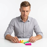 Comfortabele siliconen orthodontische aligner-kauwstokjes van voedingskwaliteit - holle cilindervormige houders, diverse fruit smaken, kleurrijke opties