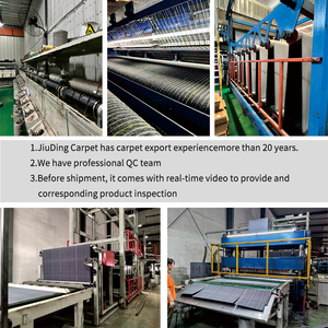 Dalles de moquette commerciales de luxe modernes, à poils bouclés, à poils moyens, amorties, résistantes aux taches, motif géométrique carré, pour hôtels et espaces de vie - Product Image 5