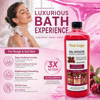 Gel Douche Éclaircissant OEM à la Niacinamide et à l'Alpha-Arbutine - Atténue les Taches Brunes, Nettoyage en Profondeur, Hydratant pour les Mains, les Pieds et les Coudes