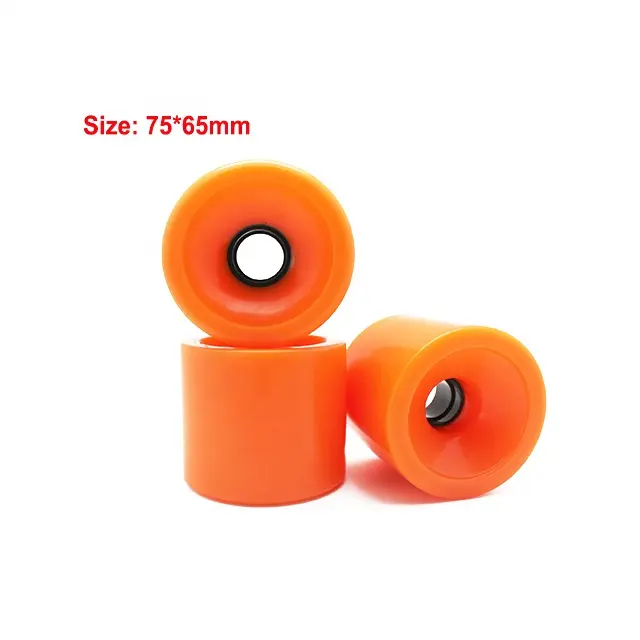 Profesional de alto rebote fuerte núcleo PU fundición cuesta abajo Ancho 60mm o 65mm ancho Longboard 60mm ruedas de monopatín profesional