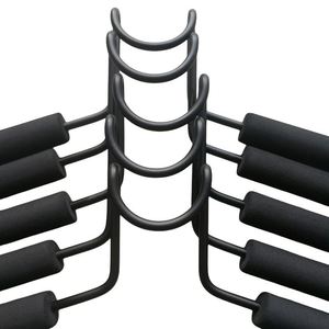 Closet Storage Organizer Hangers Space Saving 5 in 1 Non-Slip Metal Magic <b>Clothes</b> Hanger Multifunctional Adult <b>Clothes</b> <b>Rack</b> - Product Image 3