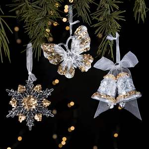 Árbol de Navidad Lentejuelas Brillo Árbol Decoración Árbol de Navidad Adornos colgantes Decoraciones - Product Image 1