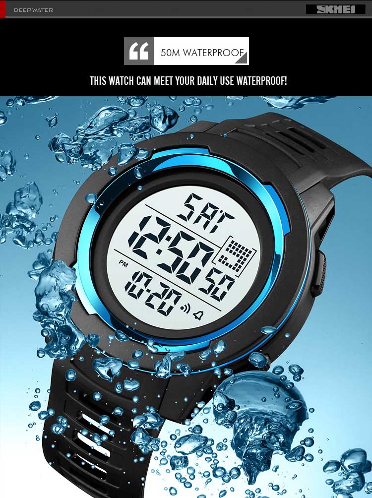 SKMEI 1731 new design made in prc mens digital watch latest PU leather band Waterproof Multi function low moq sports watch facto