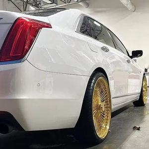 Rines de Alambre Dorados para Chevrolet Impala, Caprice, <span class=keywords><strong>Cadillac</strong></span> DeVille, Buick Regal, Disponibles en 15, 17, 20 y 22 Pulgadas - Product Image 2