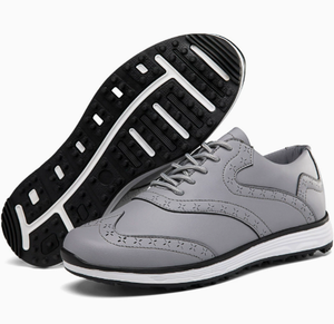 Zapatos de golf para hombre, transpirables, con cordones, con tacos, suela de goma, logotipo personalizado, calzado de golf - Product Image 2
