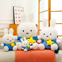 Peluche super douce Miffy le lapin, poupée pour machine à griffes, plusieurs tailles, Boris assis, cadeau pour couple, oreiller, anniversaire, vente chaude, en gros