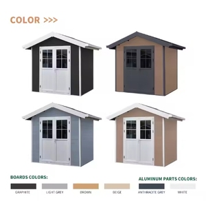 Factory Direct Sale WPC <strong>Garden</strong> Shed Modern Plastic Wood <strong>Storage</strong> Shed Suitable for Backyard Outdoor <strong>Tools</strong> <strong>Garden</strong> Organization Kit - Product Image 2