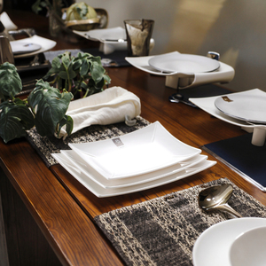 Ensemble <span class=keywords><strong>d</strong></span>'assiettes de restaurant en mélamine blanche, <span class=keywords><strong>pas</strong></span> <span class=keywords><strong>cher</strong></span>, vente en gros, pièces - Product Image 2