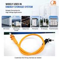 Connecteurs de batterie haute tension 150A/200A/250A 1500V, connecteurs droits pour armoire de stockage d'énergie, en cuivre et nylon, IP67