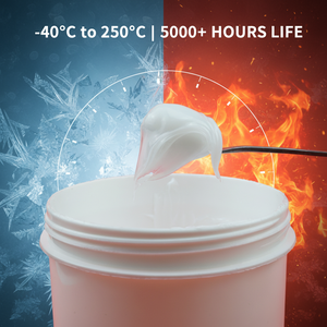 <span class=keywords><strong>Graisse</strong></span> <span class=keywords><strong>silicone</strong></span> étanche pour machines, qualité alimentaire NSF H1, basse température -40 degrés, 1 kg, marque Baoxing - Product Image 1