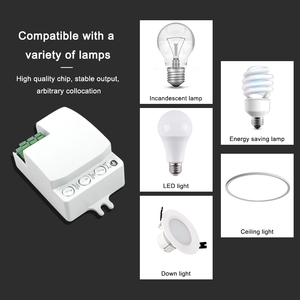5.8GHz 360 gradi regolabile Mini induttivo modulo interruttore luce AC220V montaggio a parete da soffitto Radar sensori di posizione di movimento - Product Image 4