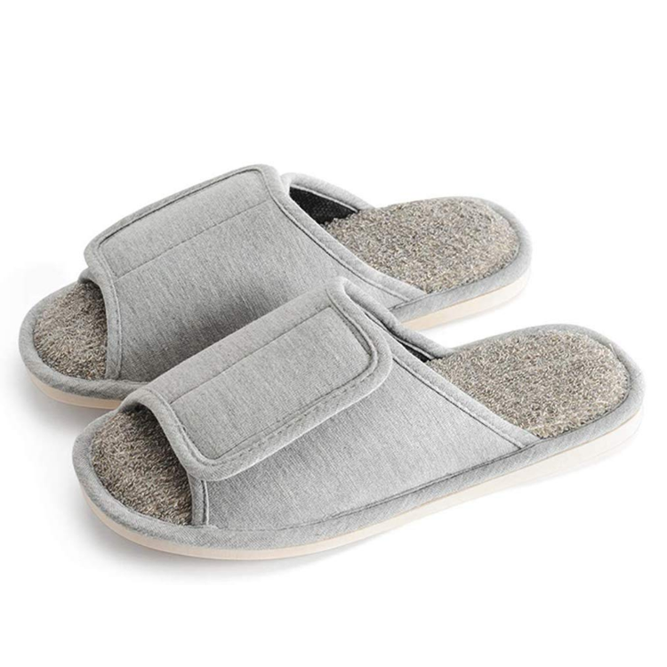 extra wide open toe slippers