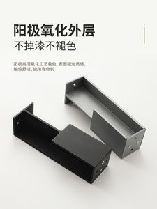 Embedded wooden door handles aluminum alloy <b>sliding</b> movable barn door handles coat closet <b>sliding</b> door handles - Product Image 4