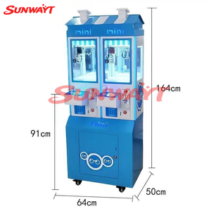 <b>Mini</b> Coin-Operated 2-Player Claw Crane <b>Arcade</b> Game Plush Doll Prize Toy for Kids - Product Image 4