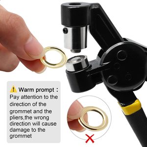 Professional-grade Hole-making <b>Pliers</b> <b>Set</b> for Clothing, Shoes, Hats and Leather Work. Includes Air Eye Gaskets. , Vintage Crack - Product Image 2