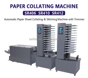 Sr loạt tốc độ cao tự động 12 trạm tờ thu thập giấy collator máy với tập sách <span class=keywords><strong>Maker</strong></span> Máy - Product Image 2