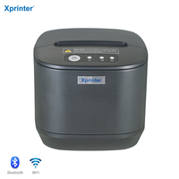 Printer Label Thermal Xprinter XP-Q833L Printer Barcode Populer 80mm Antarmuka USB LAN Printer Stiker Logo