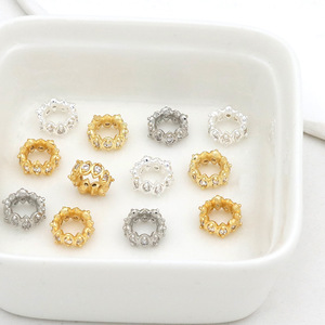 14k gold-plated zircon marquise spacer <b>beads</b> DIY jewelry accessories wholesale bracelet necklace <b>bead</b> material loose <b>beads</b> C45 - Product Image 4