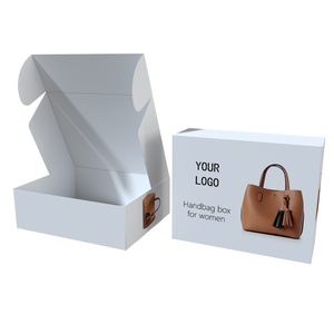 Maletín de diseño personalizado, caja de papel corrugado, <span class=keywords><strong>accesorios</strong></span> de moda <span class=keywords><strong>para</strong></span> mujer, caja de papel, bolso, caja de correo, embalaje <span class=keywords><strong>para</strong></span> bolsos - Product Image 1
