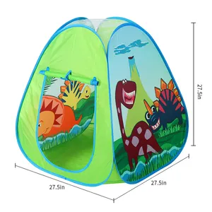 Indoor Children Kids Tunnel Play Tent Toy Play House Plastic Sea Ball Kids Play Tent With Tunnel Dinosaur Tent