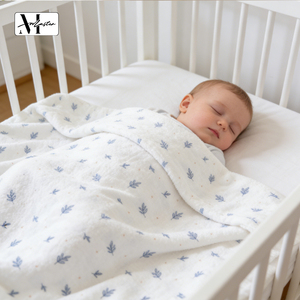 Tessuto in <span class=keywords><strong>Cotone</strong></span> Pettinato a Doppio Strato 40S40S ad Alta Densità, Ecologico, Pesante, Morbido, Stampato, per Abbigliamento Neonato - Product Image 4