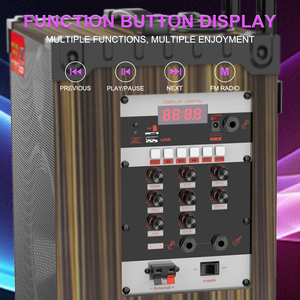 SING-E Jqs910s Ngoài Trời Điện DC Âm Thanh Cao <span class=keywords><strong>Bluetooth</strong></span> Karaoke Vuông Khiêu Vũ Hiệu Suất Bên Loa <span class=keywords><strong>2</strong></span> Microphone - Product Image 5