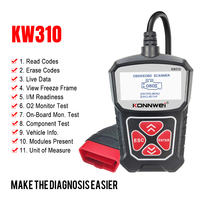 Escáner de coche Konnwei KW310, escáner automotriz, Analizador de motor, herramientas de coche, herramienta de diagnóstico Obd 2, lector de código