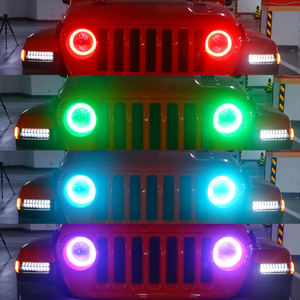 Super alta calidad 9 pulgadas redondo Led faros de repuesto Daros Led Ojo De Angel 60W 9 "Led faro Rgb Halo para Jeep Jl - Product Image 6