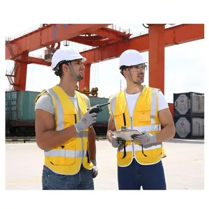 Gilet di Sicurezza ad Alta Visibilità ZUJA con Logo Personalizzabile, Resistente, per Lavori Stradali, con 5 Tasche - Product Image 5
