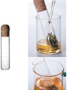 ट्यूब ग्लास चाय का झरनी Infuser ढीला चाय की पत्तियां पक के लिए फिल्टर - Product Image 3