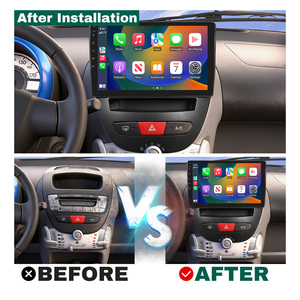 Autoradio 10,1 pouces pour <span class=keywords><strong>Peugeot</strong></span> 107 2005-2014 Carplay/Android Auto M/RDS DSP SWC WiFi Bluetooth 4+64G <span class=keywords><strong>Navigation</strong></span> GPS - Product Image 2